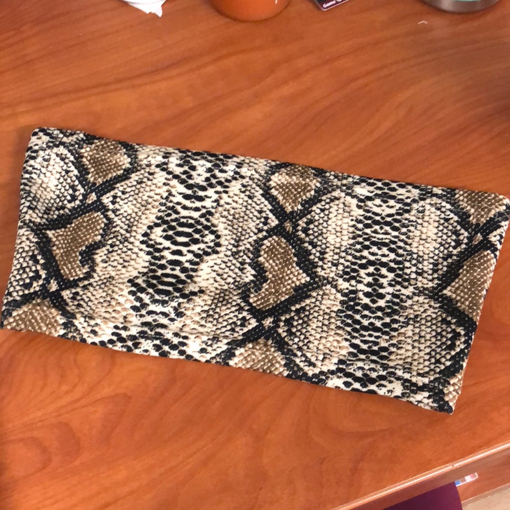 NWOT Shein snakeskin bandeau